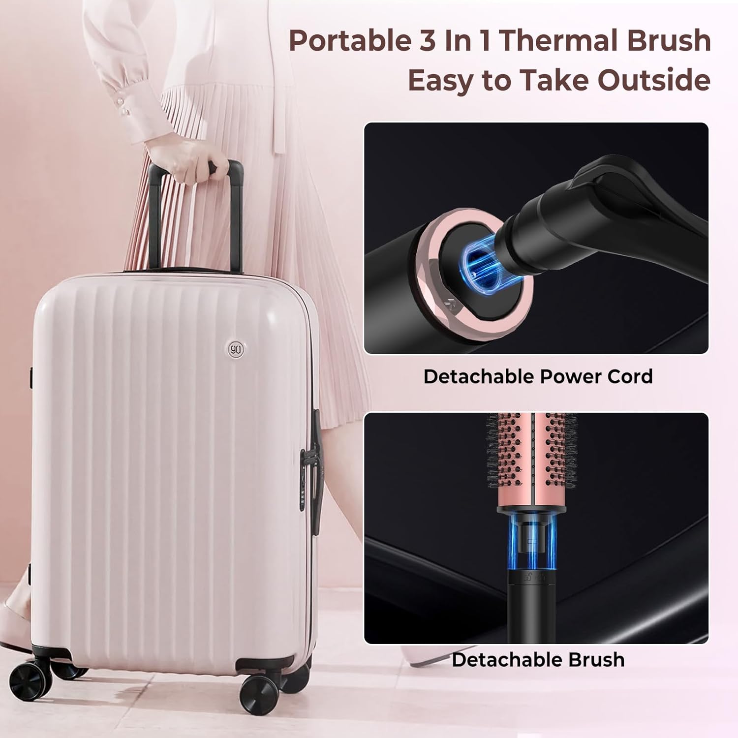 IUI® 3-in-1 Negative Ion Thermal Brush No.162
