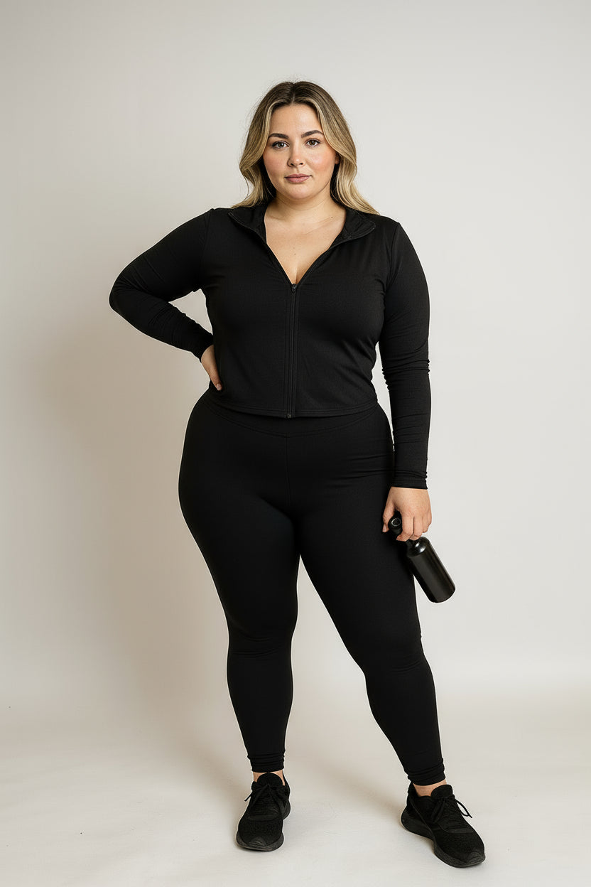 Sporty Hooded Tracksuit - 2 Piece Set