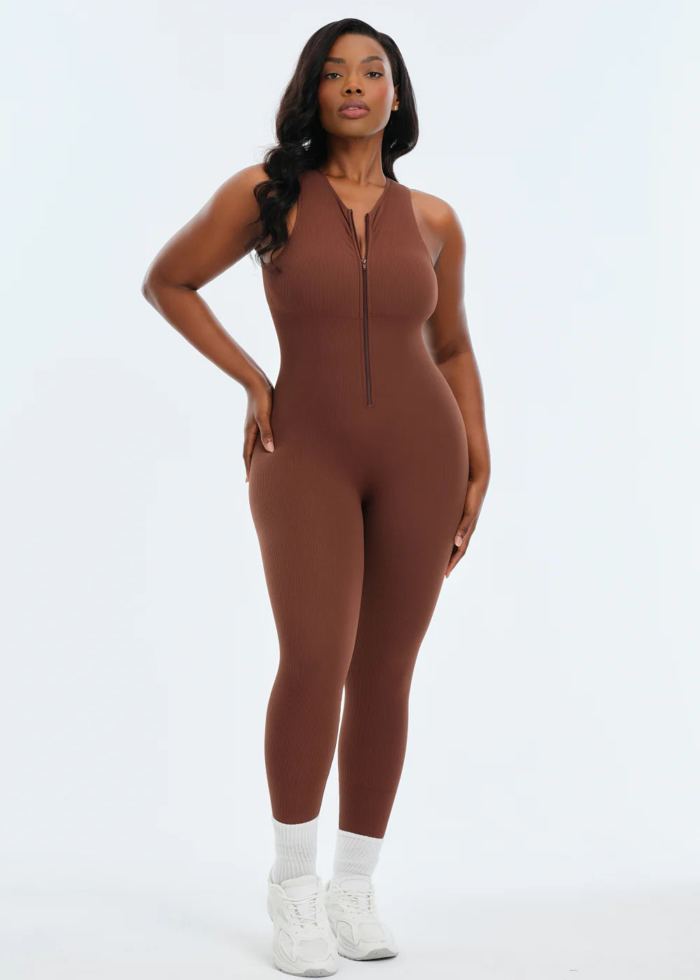 Front Zip Jumpsuit