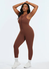 Front Zip Jumpsuit