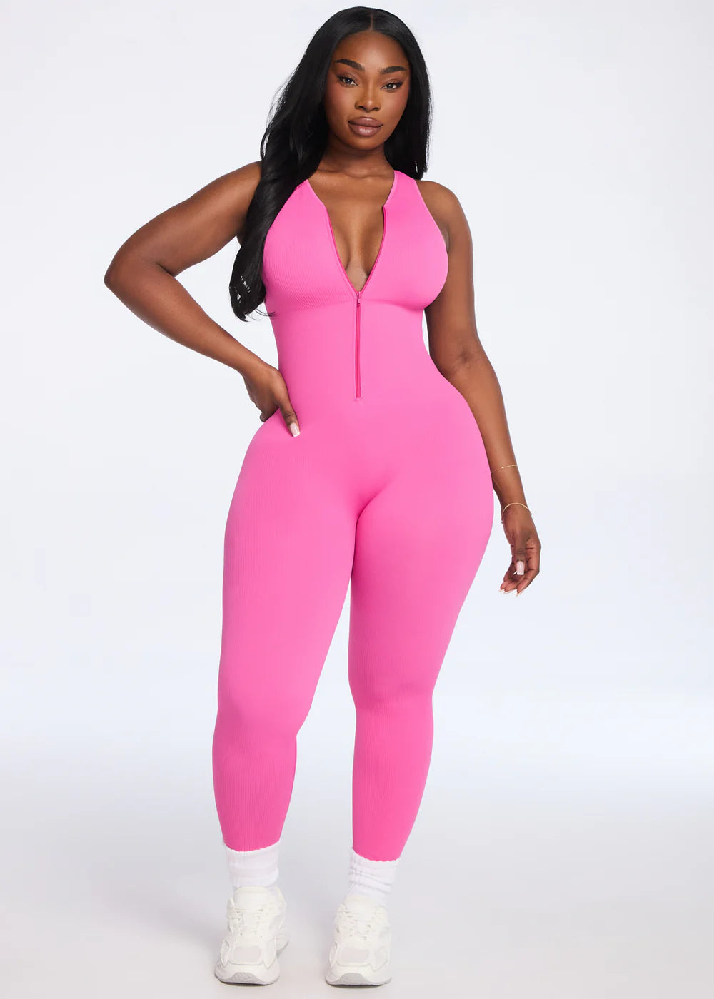 Front Zip Jumpsuit