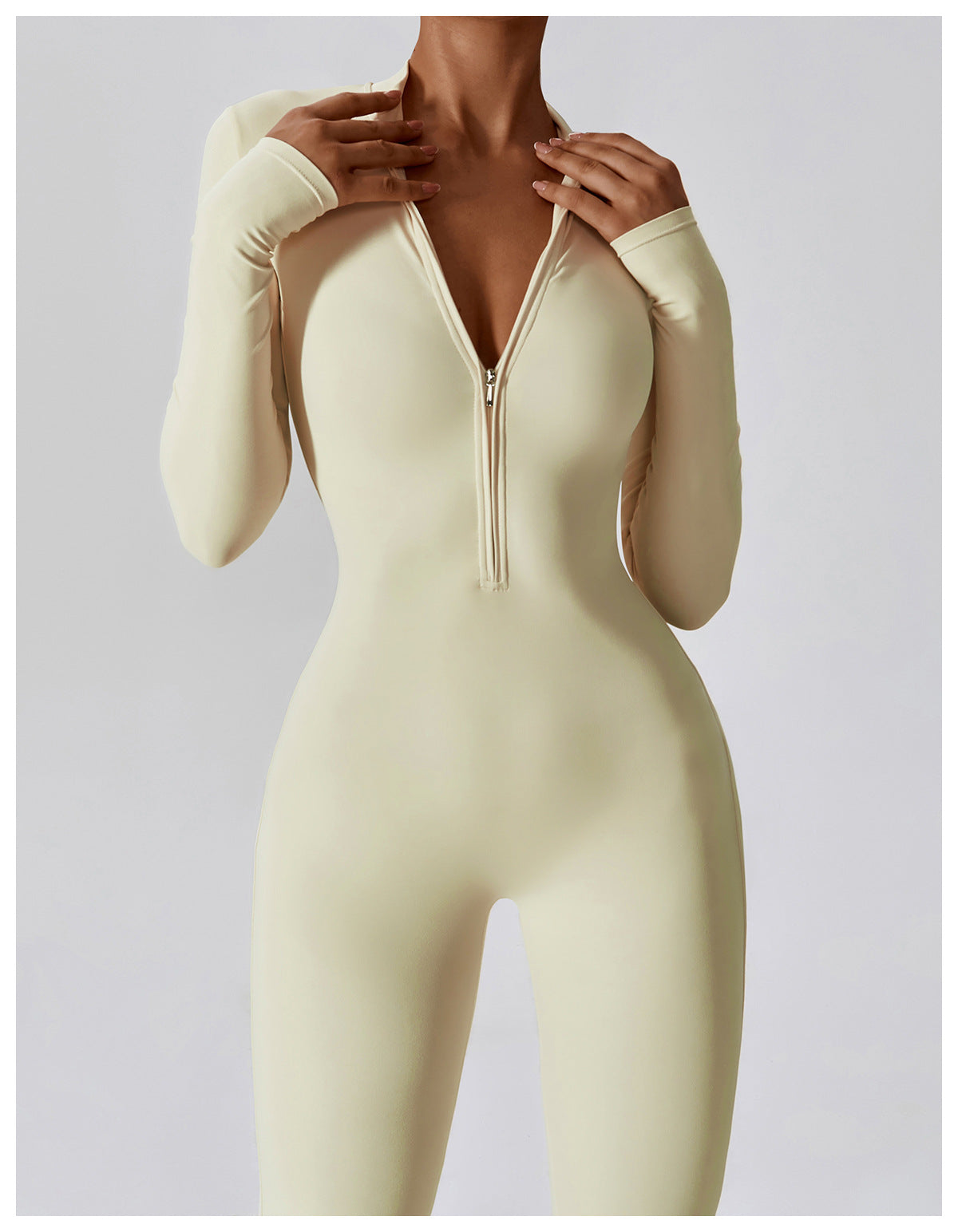 Long Sleeve Zipper Bodysuit