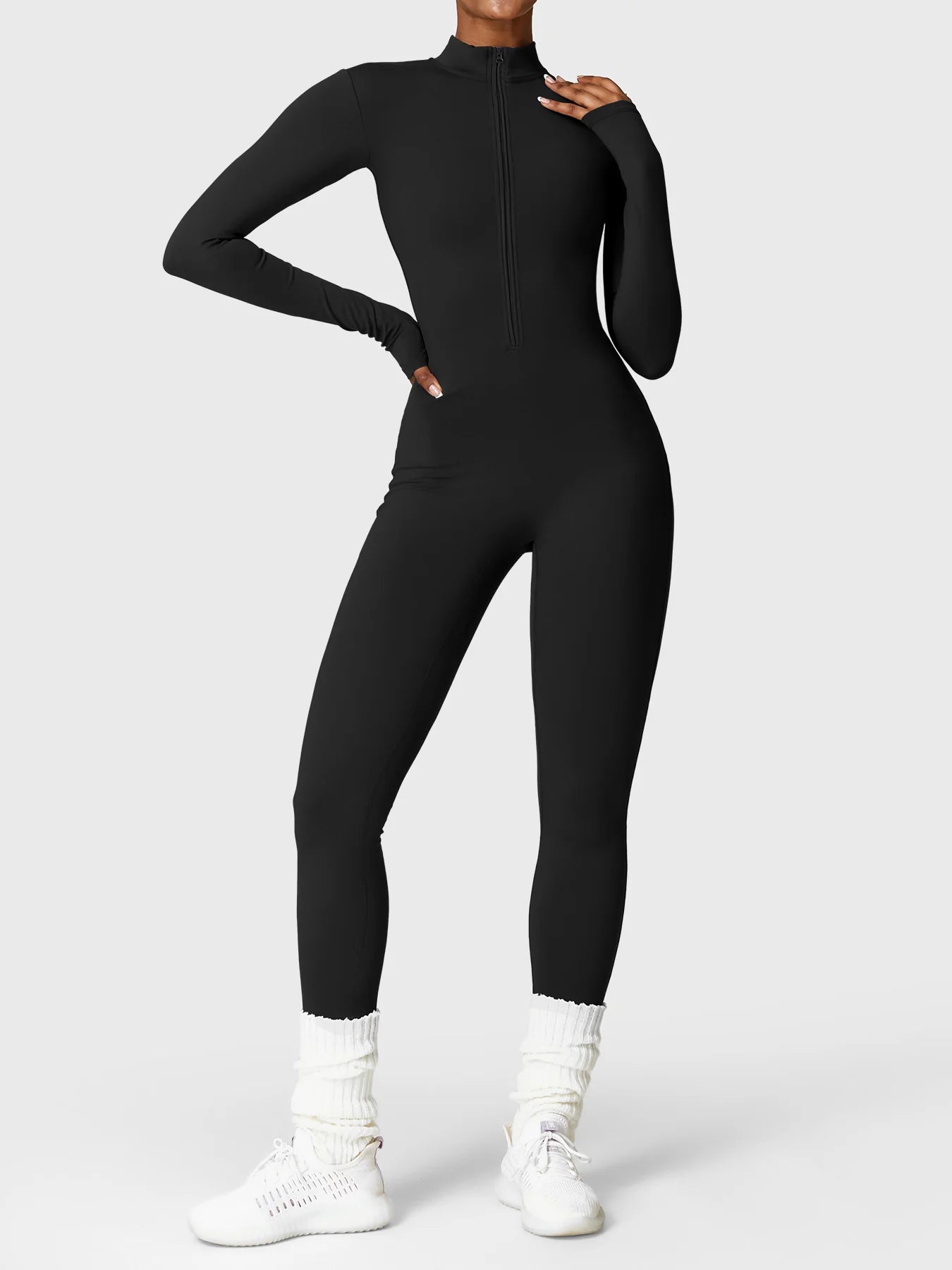 Long Sleeve Zipper Bodysuit
