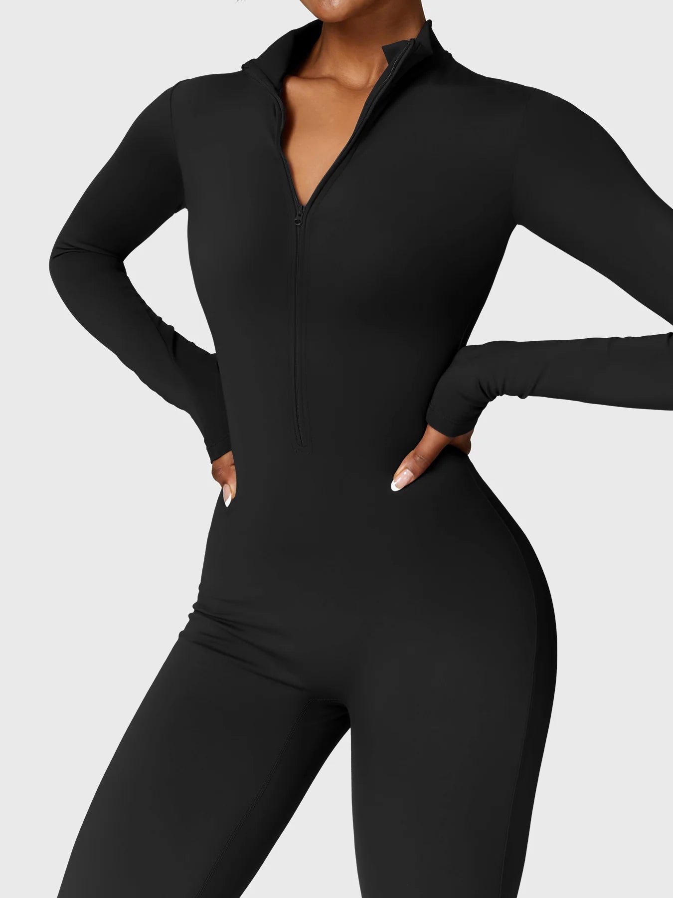 Long Sleeve Zipper Bodysuit