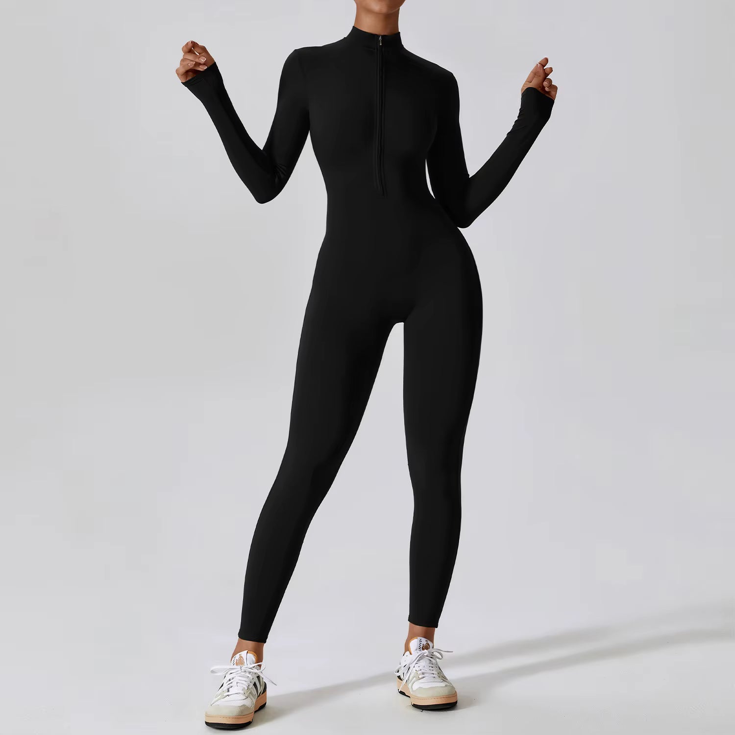 Long Sleeve Zipper Bodysuit
