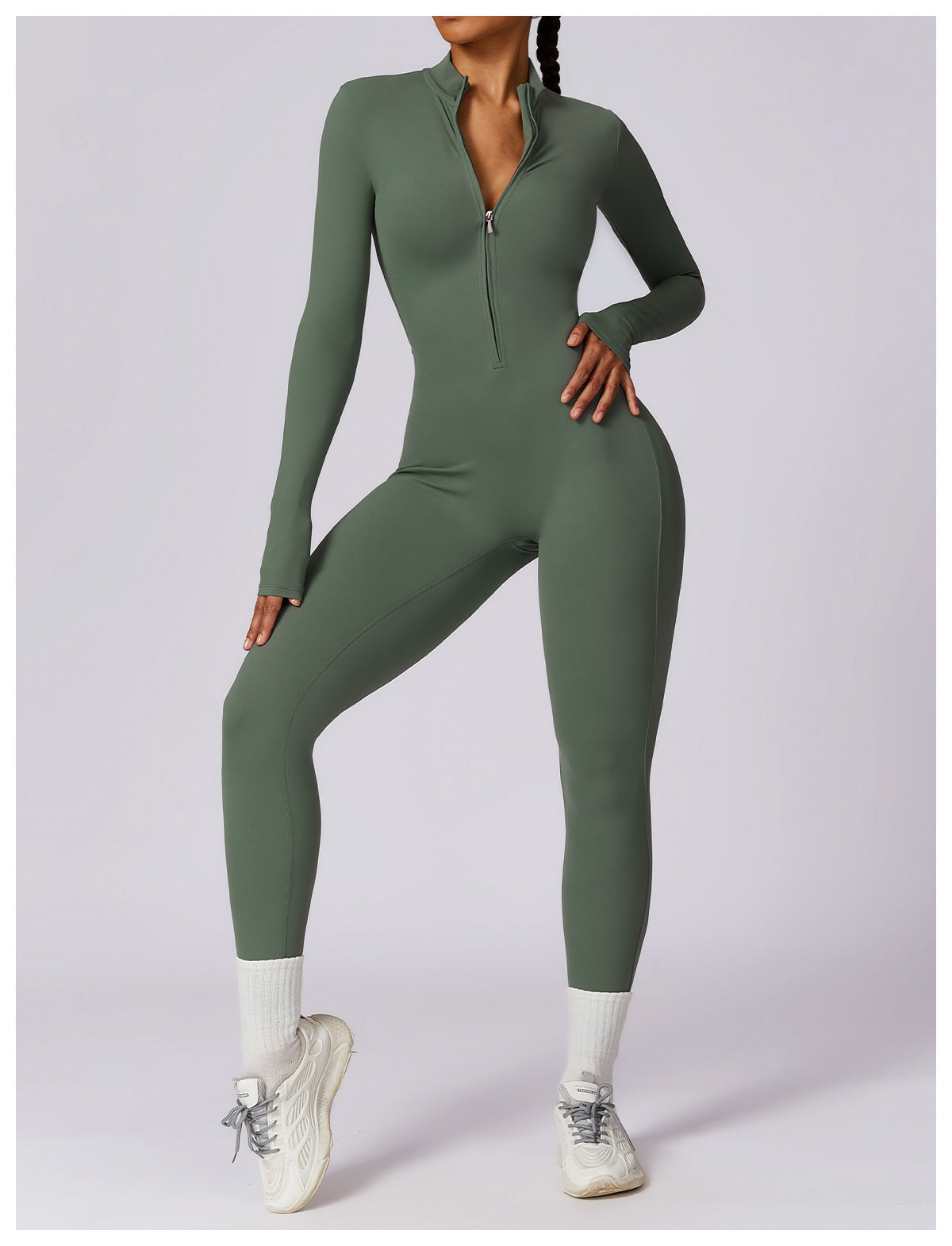 Long Sleeve Zipper Bodysuit