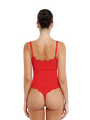 Seamless Laced Thong Bodysuit