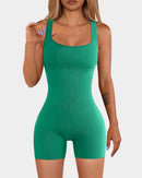 Square Neck Sleeveless Romper