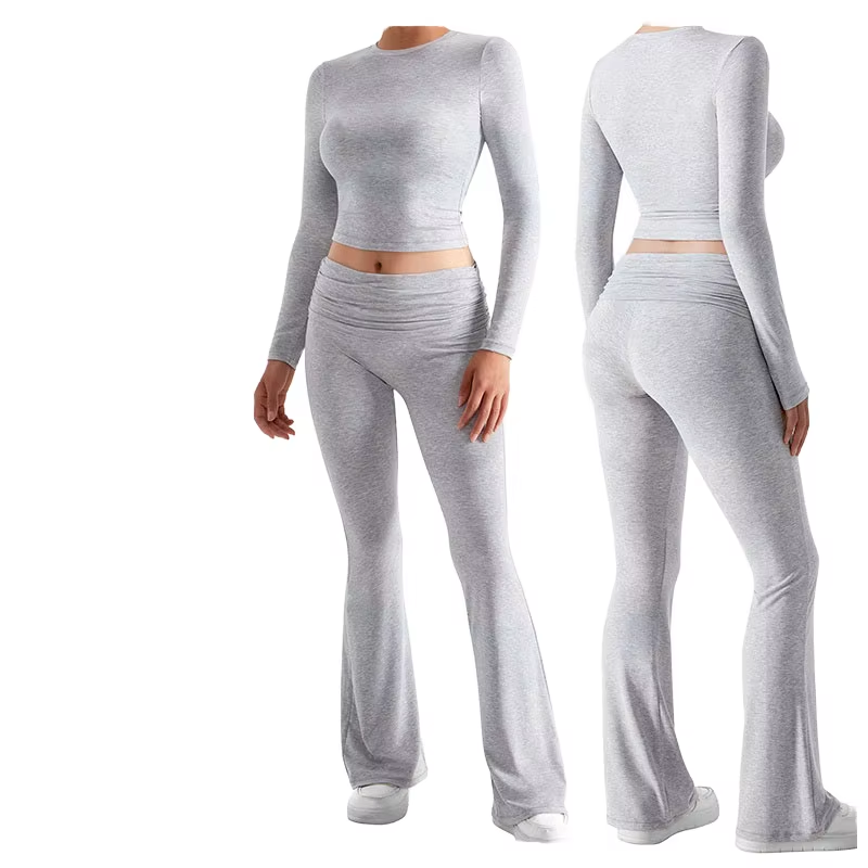 Long Sleeve Top Tummy Control Yoga Set