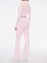 Long Sleeve Top Tummy Control Yoga Set