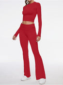 Long Sleeve Top Tummy Control Yoga Set