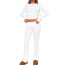Long Sleeve Top Tummy Control Yoga Set